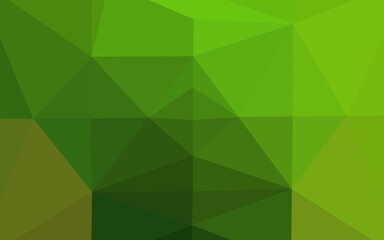 Light Green vector polygon abstract backdrop.
