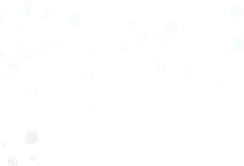 Light Blue, Yellow vector background with cuisine gourmet.