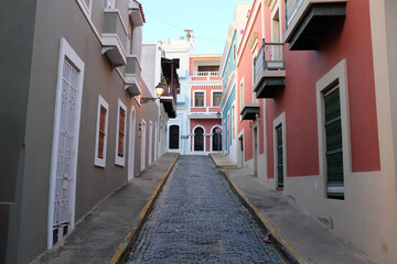Fototapeta premium Street in old San Juan Puerto Rico