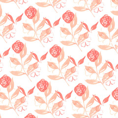 leaf and flower blossom watercolor collection 