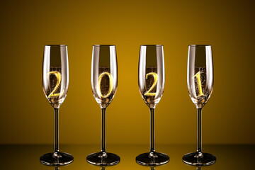 Happy New Year Background. Start in 2021