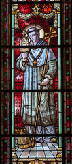 Saint Norbert, stain glass,
