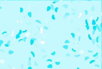 Light BLUE vector background with abstract forms.