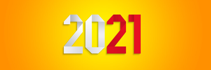 Happy New Year Background. Start in 2021. 3D illustration