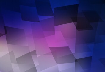 Obraz premium Dark Pink, Blue vector texture in rectangular style.