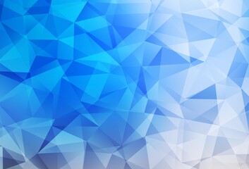 Light Blue, Yellow vector low poly layout.