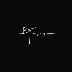 BT handwritten logo for identity