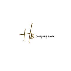 HB handwritten logo for identity