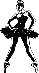 Ballet Art Silhouette