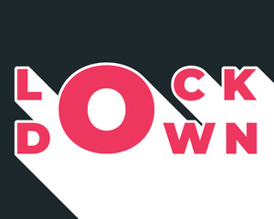 Coronavirus lockdown symbol. Coronavirus pandemic puts countries on lockdown . World Pandemic