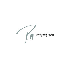 RN handwritten logo for identity