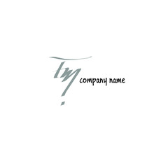 TM handwritten logo for identity