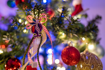 christmas tree with decorations