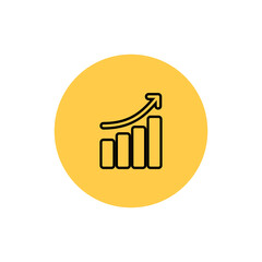 Isolated report digital financials digital marketing icon- Vector