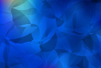 Obraz premium Light BLUE vector abstract polygonal pattern.