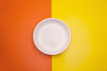 
white circle in the middle of yellow and orange colors