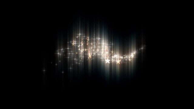 magic fairy star dust animated motion background