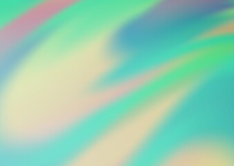 Light Green vector blurred shine abstract background.