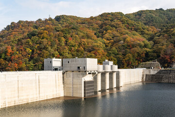 秋の八ッ場ダム　群馬県 吾妻郡 長野原町