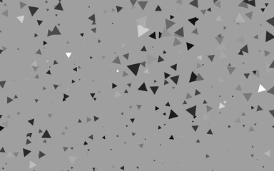 Light Silver, Gray vector pattern in polygonal style.