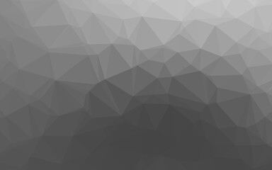 Light Silver, Gray vector triangle mosaic texture.