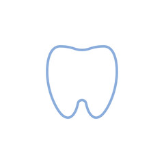 Tooth icon. Symbol of dentist and mouth health. Teeth hygiene vector.