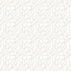 Seamless geometric pattern. Vector seamless pattern.  Abstract geometric pattern. Golden texture. 
