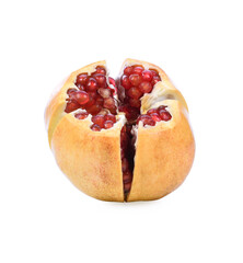 Pomegranate on a white background