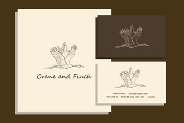 Two bird logo & Business card templates