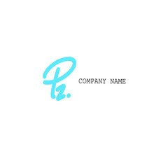 PZ initial handwriting monogram name