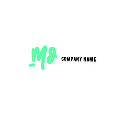 MD initial handwriting monogram name