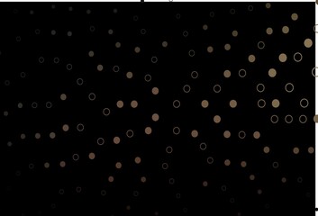 Dark Black vector pattern with spheres.