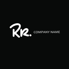 RR initial handwriting monogram name