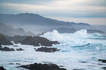 Big Waves Crashing at Lone Cypress