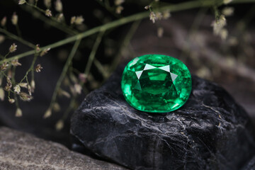 Emerald Gemstone Beauty Shot background