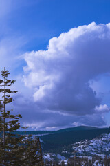 Clouds over Yuba Gap