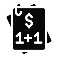 
Financial sticky notes linear icon 
