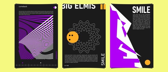 Poster Move Smile and Violet Yellow