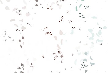 Light red vector template with memphis shapes.