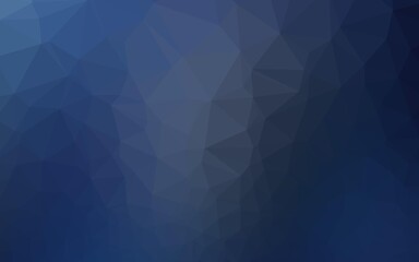 Obraz premium Dark BLUE vector polygon abstract backdrop.
