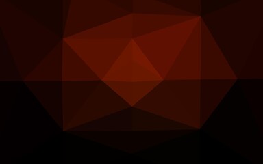 Obraz premium Dark Red vector abstract polygonal cover.