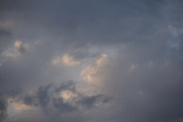 Natural cloudy/rainy sky