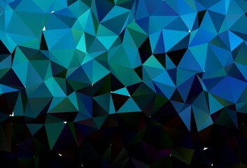 Light BLUE vector polygon abstract background.