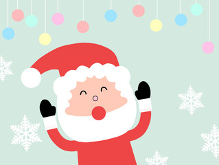 santa claus with christmas tree