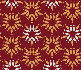 Seamless geometric pattern with the image of small fish, sea, fishes. Vector design for web banner, business presentation, brand package, fabric, print, wallpaper, postcard.