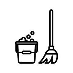 cleaning service equipment icon vector illustration design