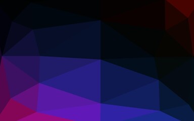 Obraz premium Dark Multicolor, Rainbow vector triangle mosaic texture.
