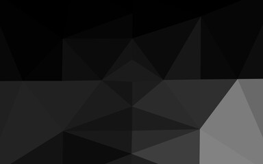 Dark Silver, Gray vector polygon abstract layout.