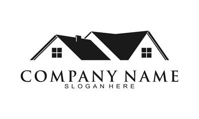 Home property illustration vector logo