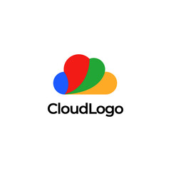cloud logo template vector symbol.